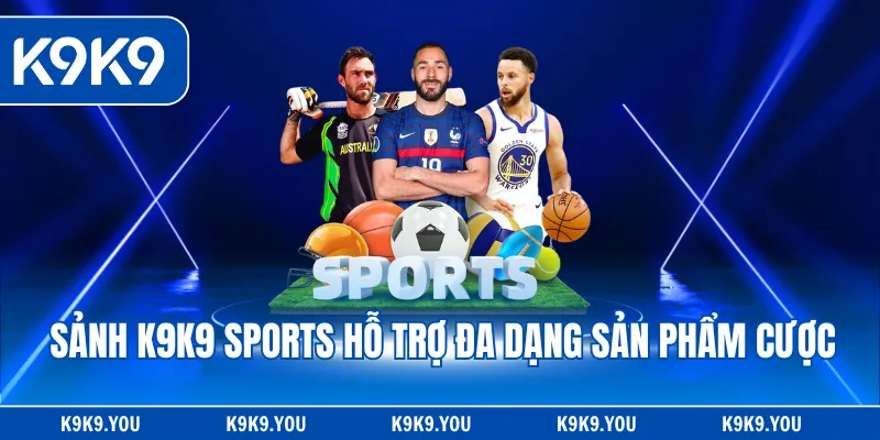 Sảnh K9K9 Sports hỗ trợ đa dạng sản phẩm cược